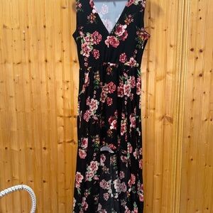 Hi Low Sheer Back Dress